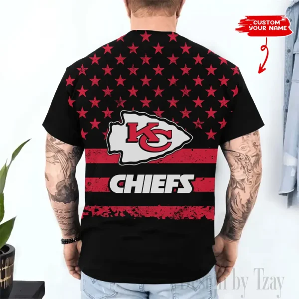 Kansas City Chiefs Trendy Men's 3D Printed T-shirt Fashion O-neck 2025 AZTS1513 - Image 2