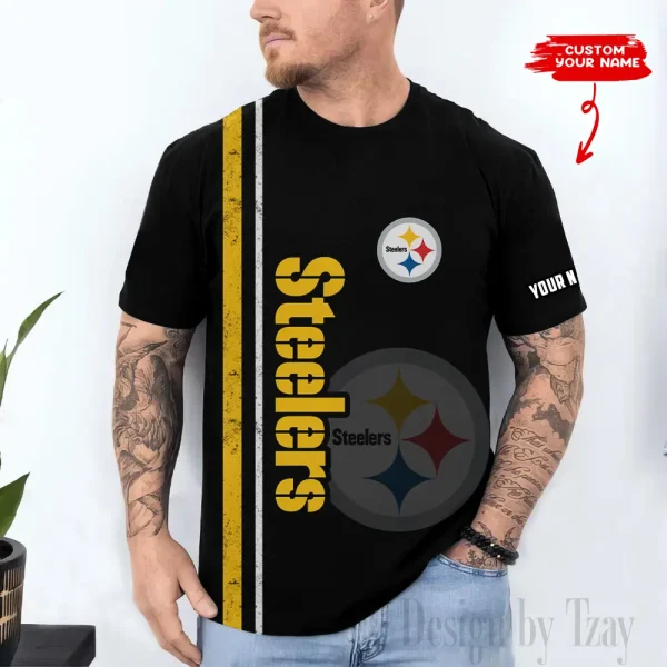 Pittsburgh Steelers Trendy Men's 3D Printed T-shirt Fashion O-neck 2025 AZTS1524