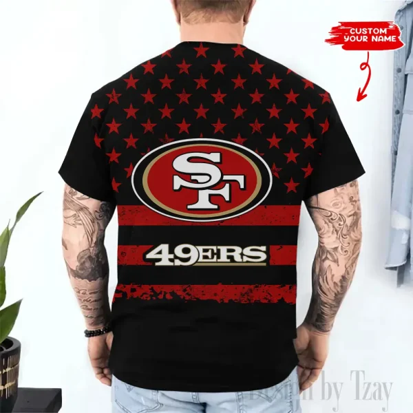 San Francisco 49ers Trendy Men's 3D Printed T-shirt Fashion O-neck 2025 AZTS1525 - Image 2
