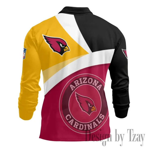 Arizona Cardinals Fashion Men's Business Long Sleeve T-Shirt SPTLSPS296 - Image 3