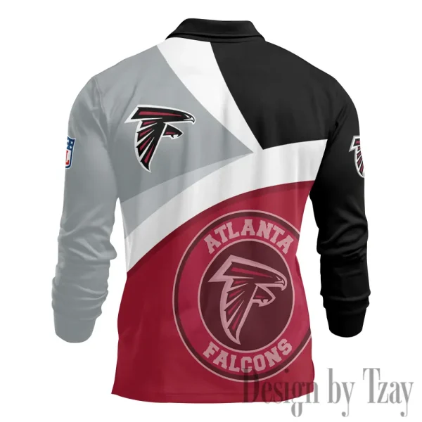 Atlanta Falcons Fashion Men's Business Long Sleeve T-Shirt SPTLSPS297 - Image 3