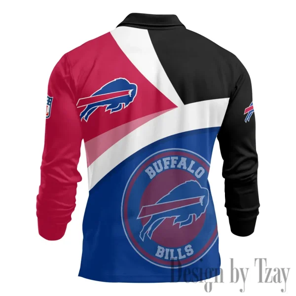 Buffalo Bills Fashion Men's Business Long Sleeve T-Shirt SPTLSPS299 - Image 3
