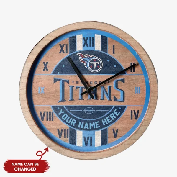 Tennessee Titans Vintage Wooden Wall Clock SPTVWWC009