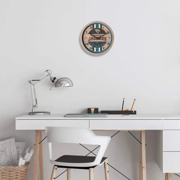 Jacksonville Jaguars Vintage Wooden Wall Clock SPTVWWC027 - Image 2