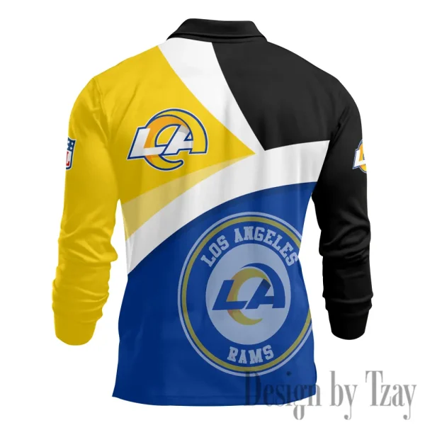 Los Angeles Rams Fashion Men's Business Long Sleeve T-Shirt SPTLSPS314 - Image 3
