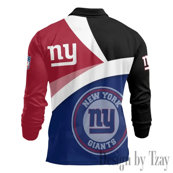 New York Giants Fashion Men's Business Long Sleeve T-Shirt SPTLSPS319 - Image 3