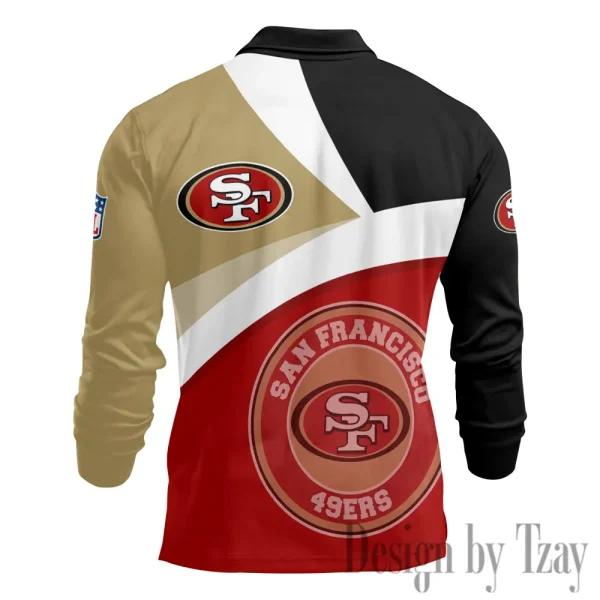 San Francisco 49ers Fashion Men's Business Long Sleeve T-Shirt SPTLSPS323 - Image 3