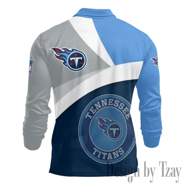 Tennessee Titans Fashion Men's Business Long Sleeve T-Shirt SPTLSPS326 - Image 3