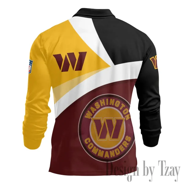 Washington Commanders Fashion Men's Business Long Sleeve T-Shirt SPTLSPS327 - Image 3