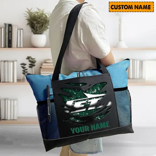 New York Jets Personalized Waterproof Mesh Tote Bag For Fan SPTPWTBF001 - Image 2