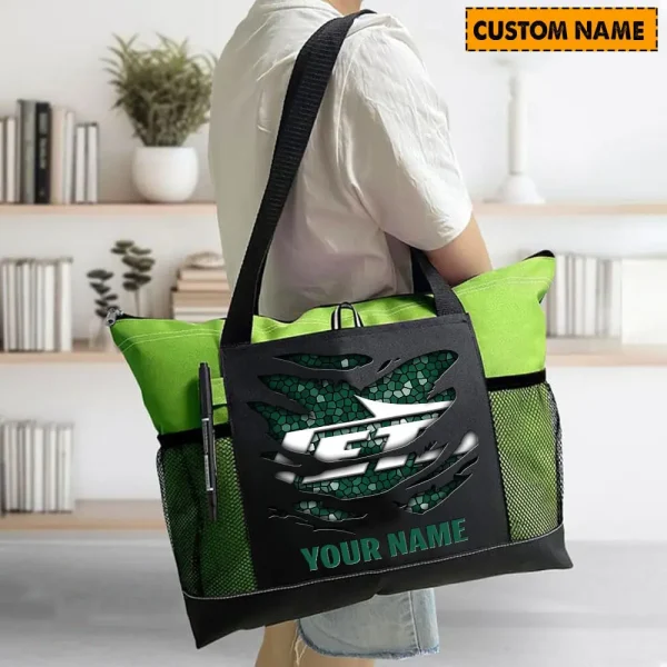 New York Jets Personalized Waterproof Mesh Tote Bag For Fan SPTPWTBF001 - Image 5