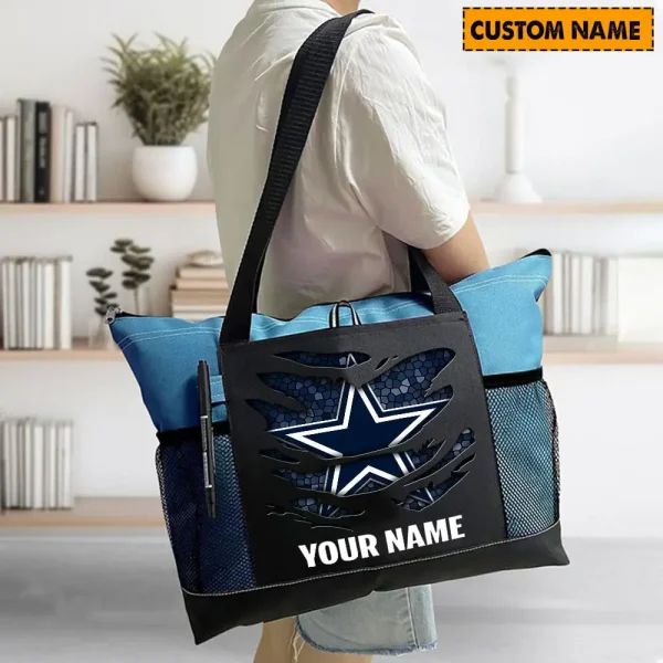 Dallas Cowboys Personalized Waterproof Mesh Tote Bag For Fan SPTPWTBF002 - Image 3