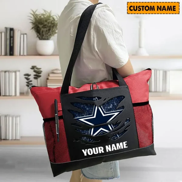 Dallas Cowboys Personalized Waterproof Mesh Tote Bag For Fan SPTPWTBF002 - Image 4