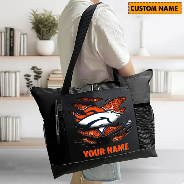 Denver Broncos Personalized Waterproof Mesh Tote Bag For Fan SPTPWTBF003 - Image 2