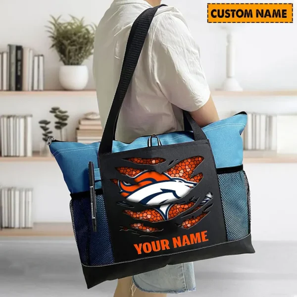 Denver Broncos Personalized Waterproof Mesh Tote Bag For Fan SPTPWTBF003 - Image 3