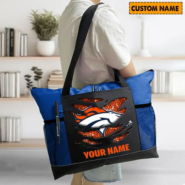 Denver Broncos Personalized Waterproof Mesh Tote Bag For Fan SPTPWTBF003 - Image 4