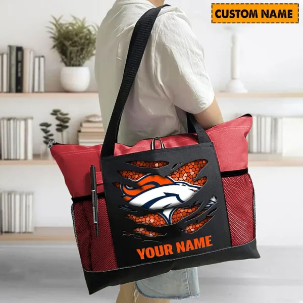 Denver Broncos Personalized Waterproof Mesh Tote Bag For Fan SPTPWTBF003