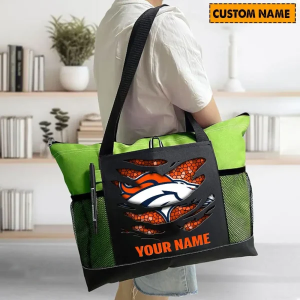 Denver Broncos Personalized Waterproof Mesh Tote Bag For Fan SPTPWTBF003 - Image 5