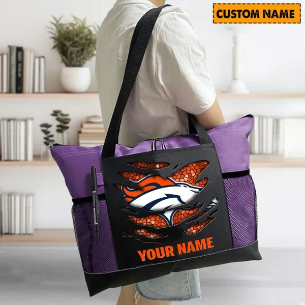 Denver Broncos Personalized Waterproof Mesh Tote Bag For Fan SPTPWTBF003 - Image 7