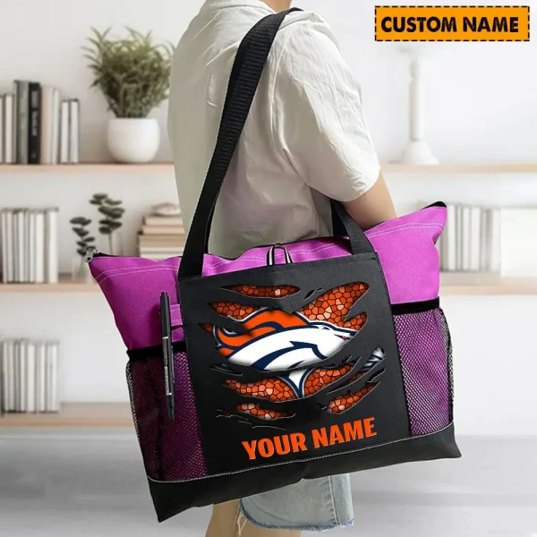 Denver Broncos Personalized Waterproof Mesh Tote Bag For Fan SPTPWTBF003 - Image 8