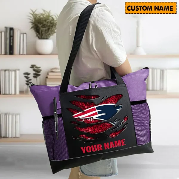 New England Patriots Personalized Waterproof Mesh Tote Bag For Fan SPTPWTBF007 - Image 5