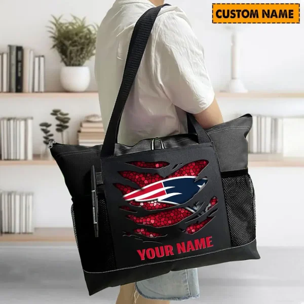 New England Patriots Personalized Waterproof Mesh Tote Bag For Fan SPTPWTBF007 - Image 6
