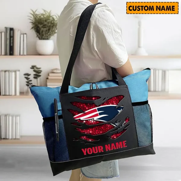 New England Patriots Personalized Waterproof Mesh Tote Bag For Fan SPTPWTBF007 - Image 7