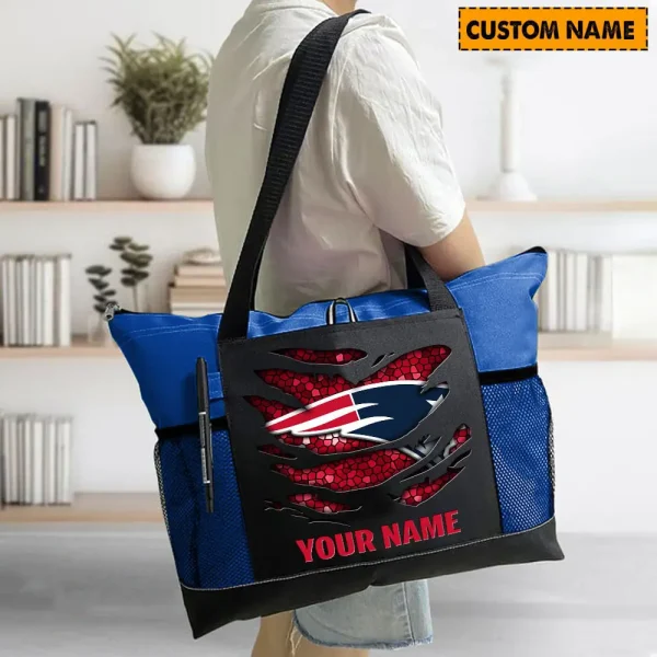 New England Patriots Personalized Waterproof Mesh Tote Bag For Fan SPTPWTBF007 - Image 8