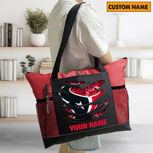 Houston Texans Personalized Waterproof Mesh Tote Bag For Fan SPTPWTBF012 - Image 2