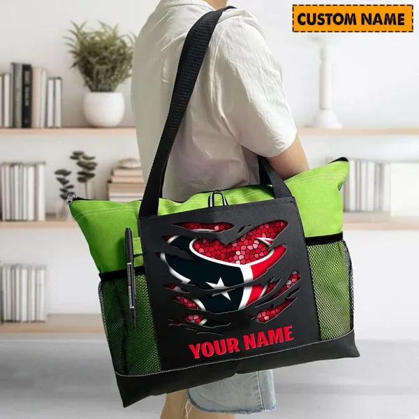 Houston Texans Personalized Waterproof Mesh Tote Bag For Fan SPTPWTBF012 - Image 3