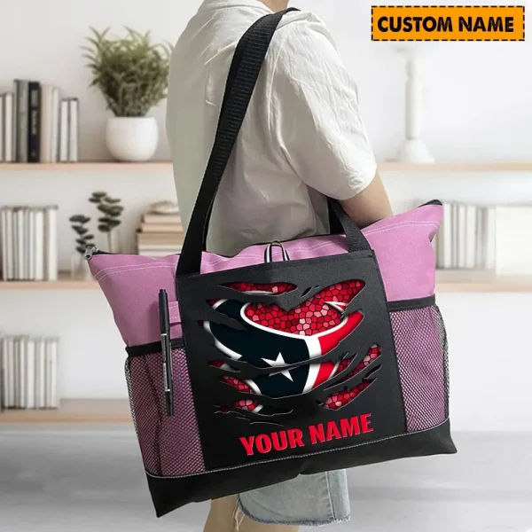 Houston Texans Personalized Waterproof Mesh Tote Bag For Fan SPTPWTBF012 - Image 4