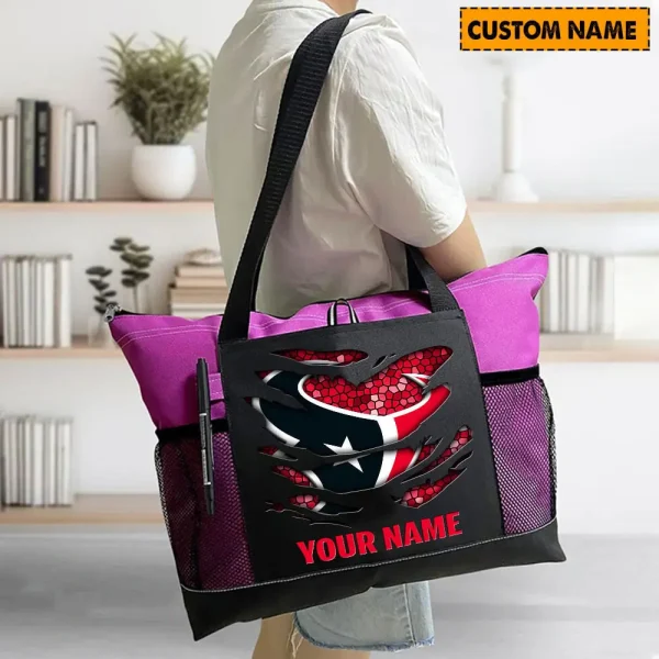 Houston Texans Personalized Waterproof Mesh Tote Bag For Fan SPTPWTBF012 - Image 5