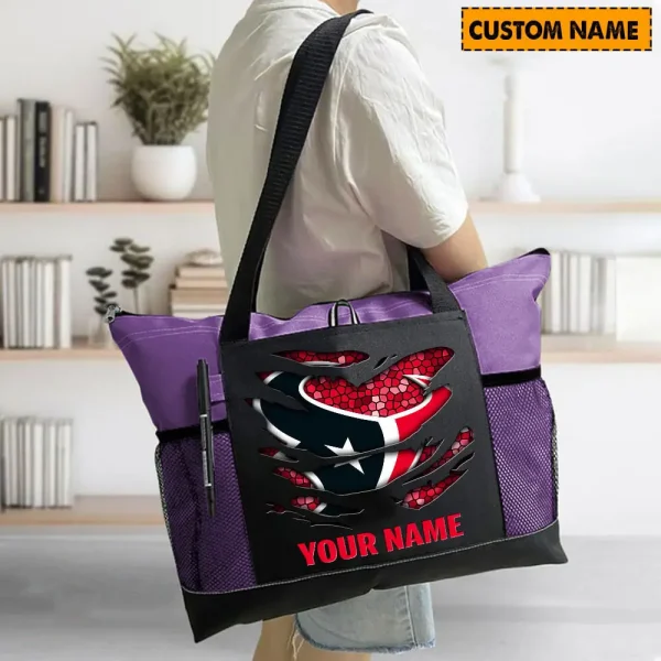 Houston Texans Personalized Waterproof Mesh Tote Bag For Fan SPTPWTBF012 - Image 6