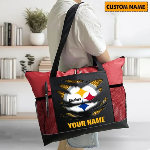 Pittsburgh Steelers Personalized Waterproof Mesh Tote Bag For Fan SPTPWTBF013 - Image 3
