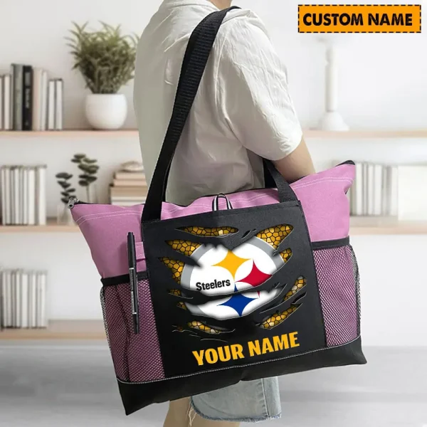 Pittsburgh Steelers Personalized Waterproof Mesh Tote Bag For Fan SPTPWTBF013 - Image 5