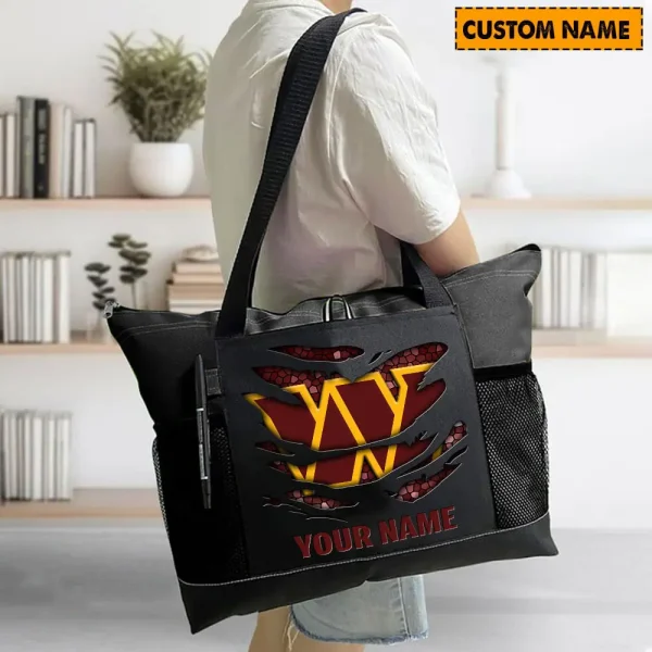 Washington Commanders Personalized Waterproof Mesh Tote Bag For Fan SPTPWTBF015