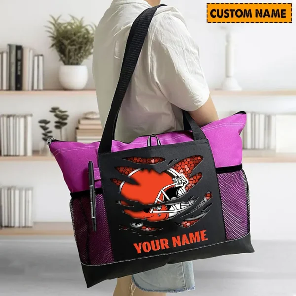 Cleveland Browns Personalized Waterproof Mesh Tote Bag For Fan SPTPWTBF016 - Image 8