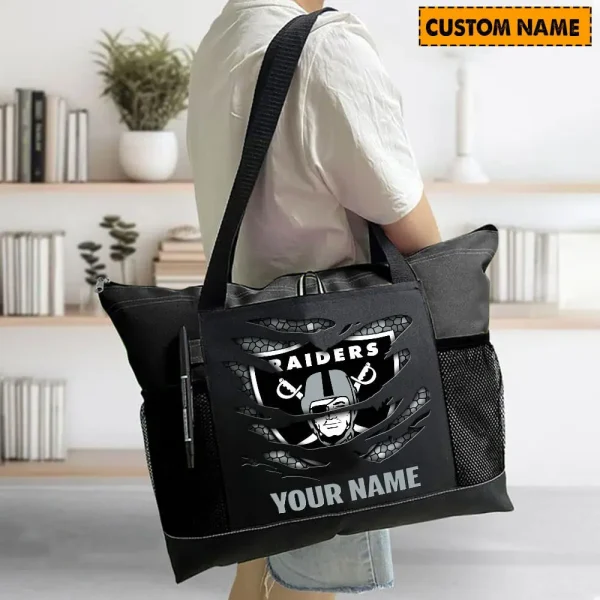 Las Vegas Raiders Personalized Waterproof Mesh Tote Bag For Fan SPTPWTBF018 - Image 6