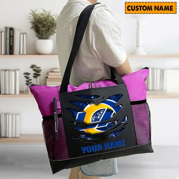 Los Angeles Rams Personalized Waterproof Mesh Tote Bag For Fan SPTPWTBF019