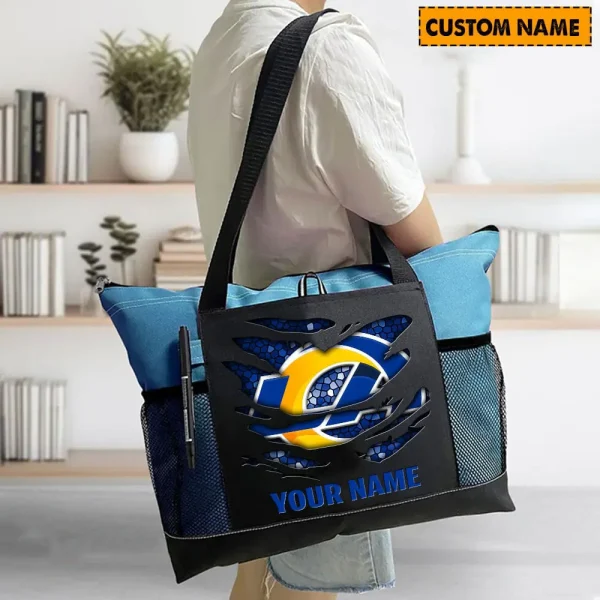 Los Angeles Rams Personalized Waterproof Mesh Tote Bag For Fan SPTPWTBF019 - Image 4