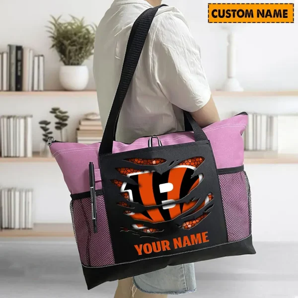 Cincinnati Bengals Personalized Waterproof Mesh Tote Bag For Fan SPTPWTBF020 - Image 2