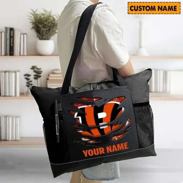 Cincinnati Bengals Personalized Waterproof Mesh Tote Bag For Fan SPTPWTBF020 - Image 5