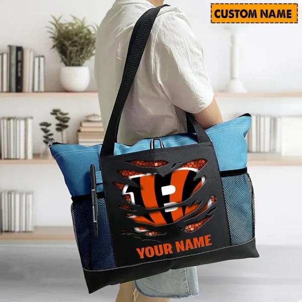 Cincinnati Bengals Personalized Waterproof Mesh Tote Bag For Fan SPTPWTBF020 - Image 6