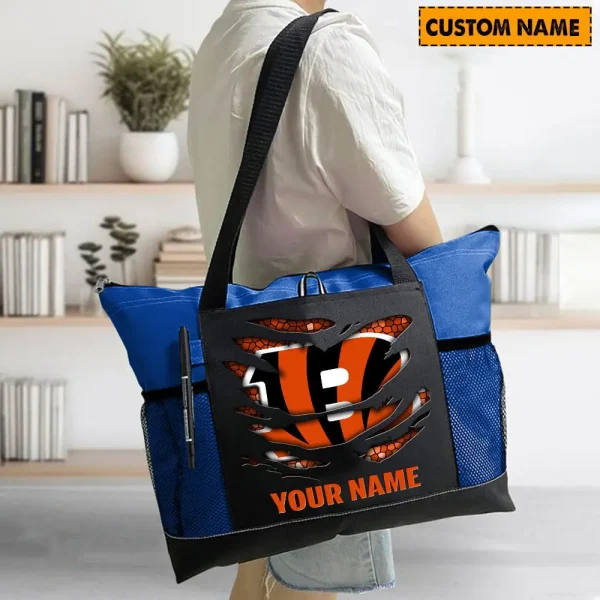 Cincinnati Bengals Personalized Waterproof Mesh Tote Bag For Fan SPTPWTBF020 - Image 7