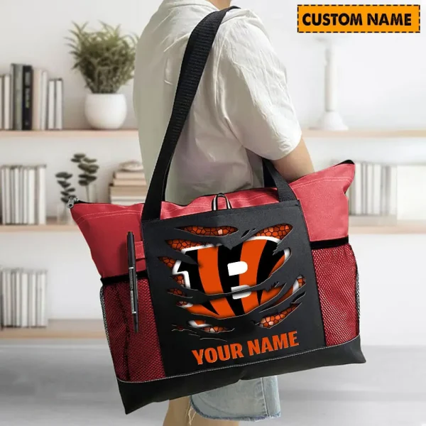 Cincinnati Bengals Personalized Waterproof Mesh Tote Bag For Fan SPTPWTBF020 - Image 8