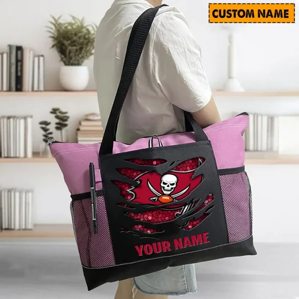 Tampa Bay Buccaneers Personalized Waterproof Mesh Tote Bag For Fan SPTPWTBF021 - Image 3