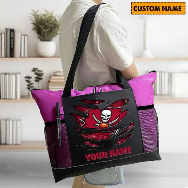 Tampa Bay Buccaneers Personalized Waterproof Mesh Tote Bag For Fan SPTPWTBF021 - Image 4