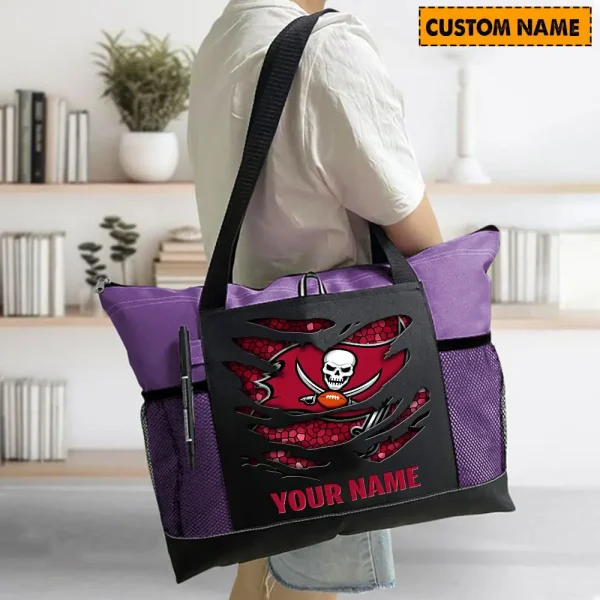 Tampa Bay Buccaneers Personalized Waterproof Mesh Tote Bag For Fan SPTPWTBF021 - Image 5