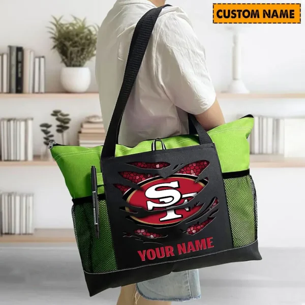 San Francisco 49ers Personalized Waterproof Mesh Tote Bag For Fan SPTPWTBF022 - Image 2