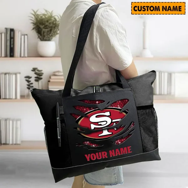 San Francisco 49ers Personalized Waterproof Mesh Tote Bag For Fan SPTPWTBF022 - Image 6